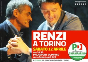 Chiamparino e Renzi al Palaisozaki