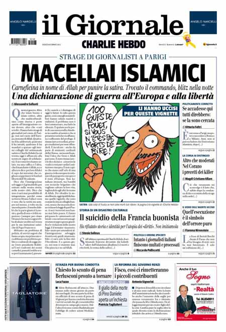 Il Giornale 8 gennaio 2015